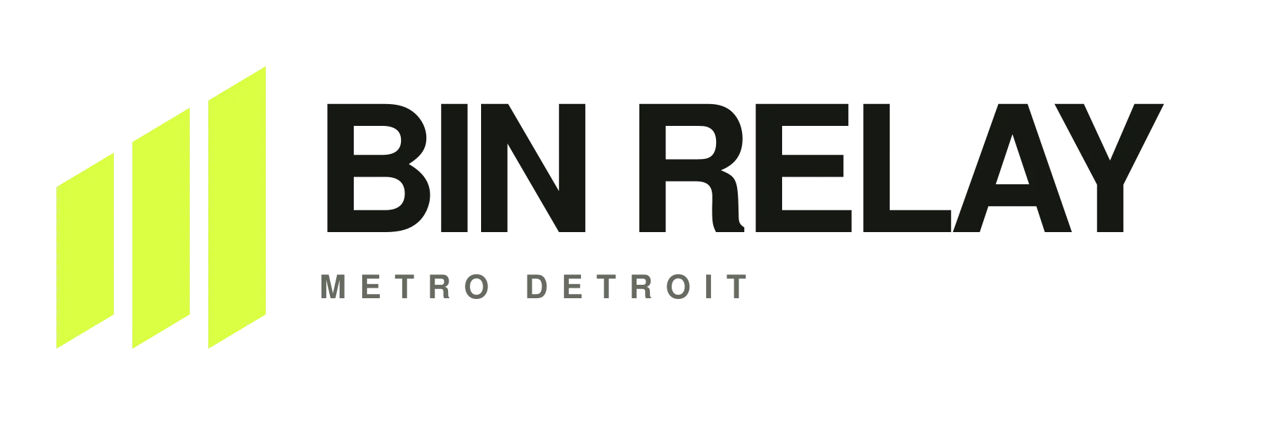 Bin Relay Metro Detroit horizontal wordmark