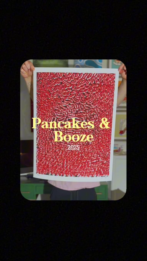 Pancakes & Booze arts event