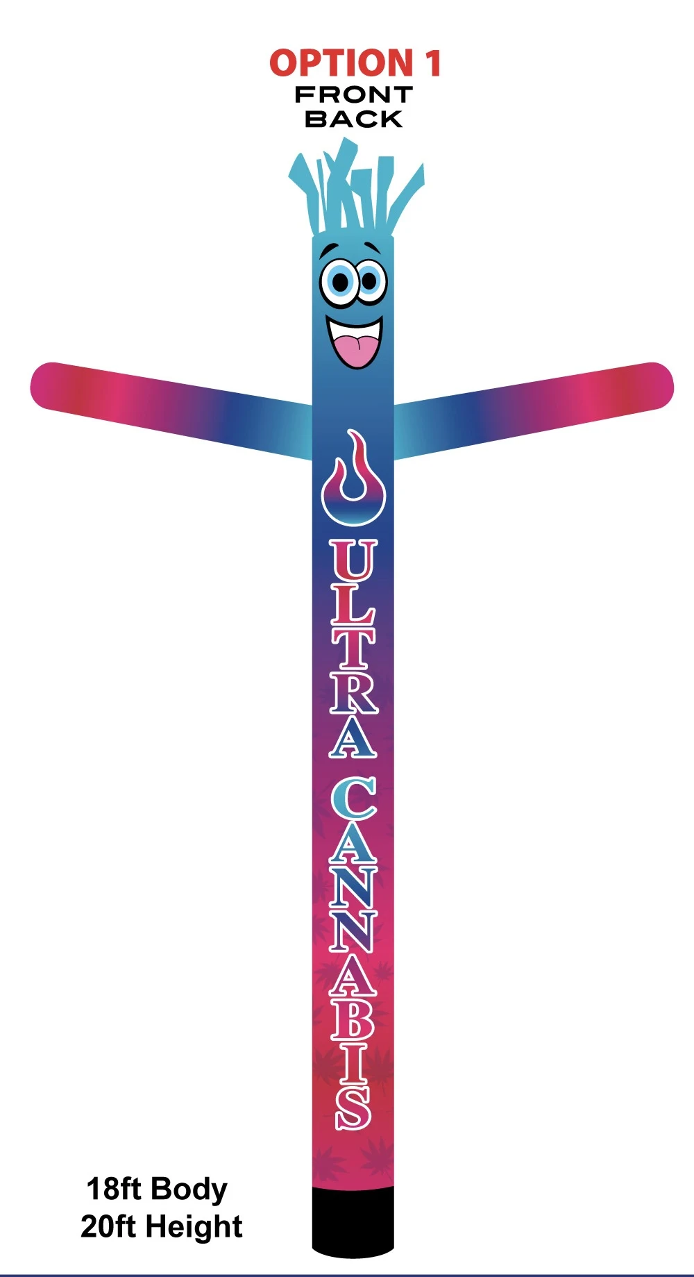 Ultra Cannabis air dancer design option one