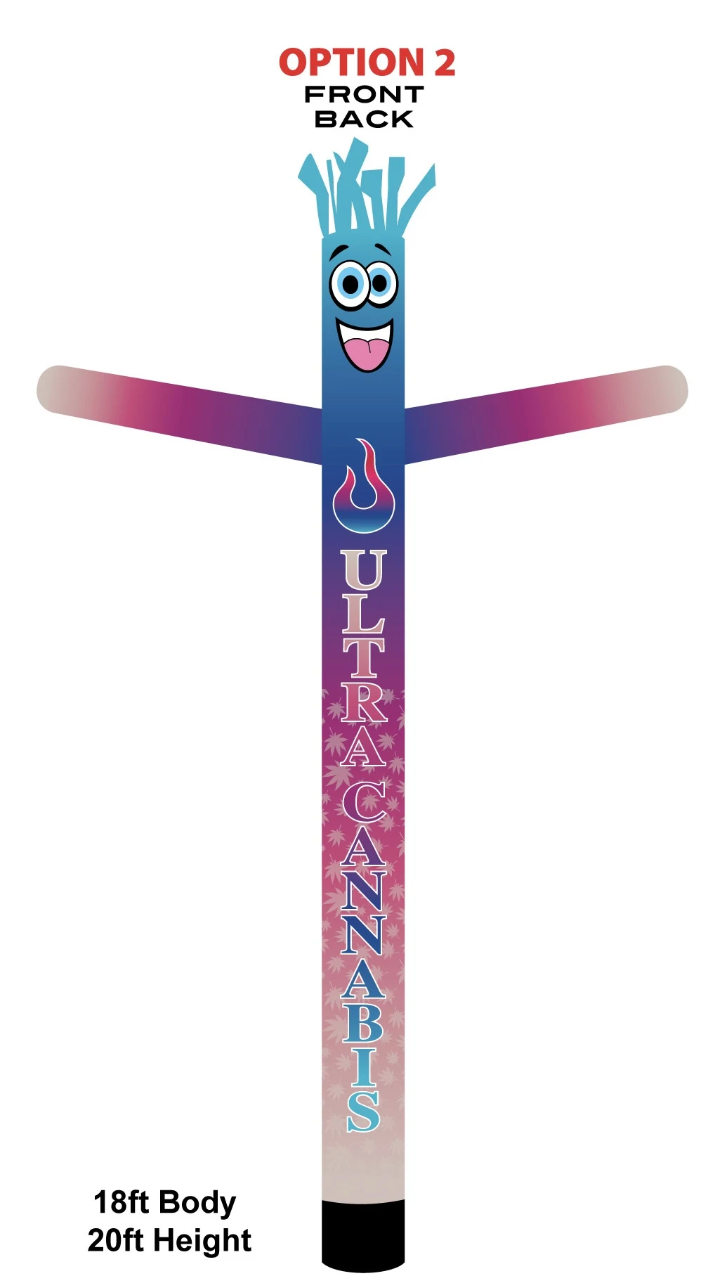 Ultra Cannabis air dancer design option two